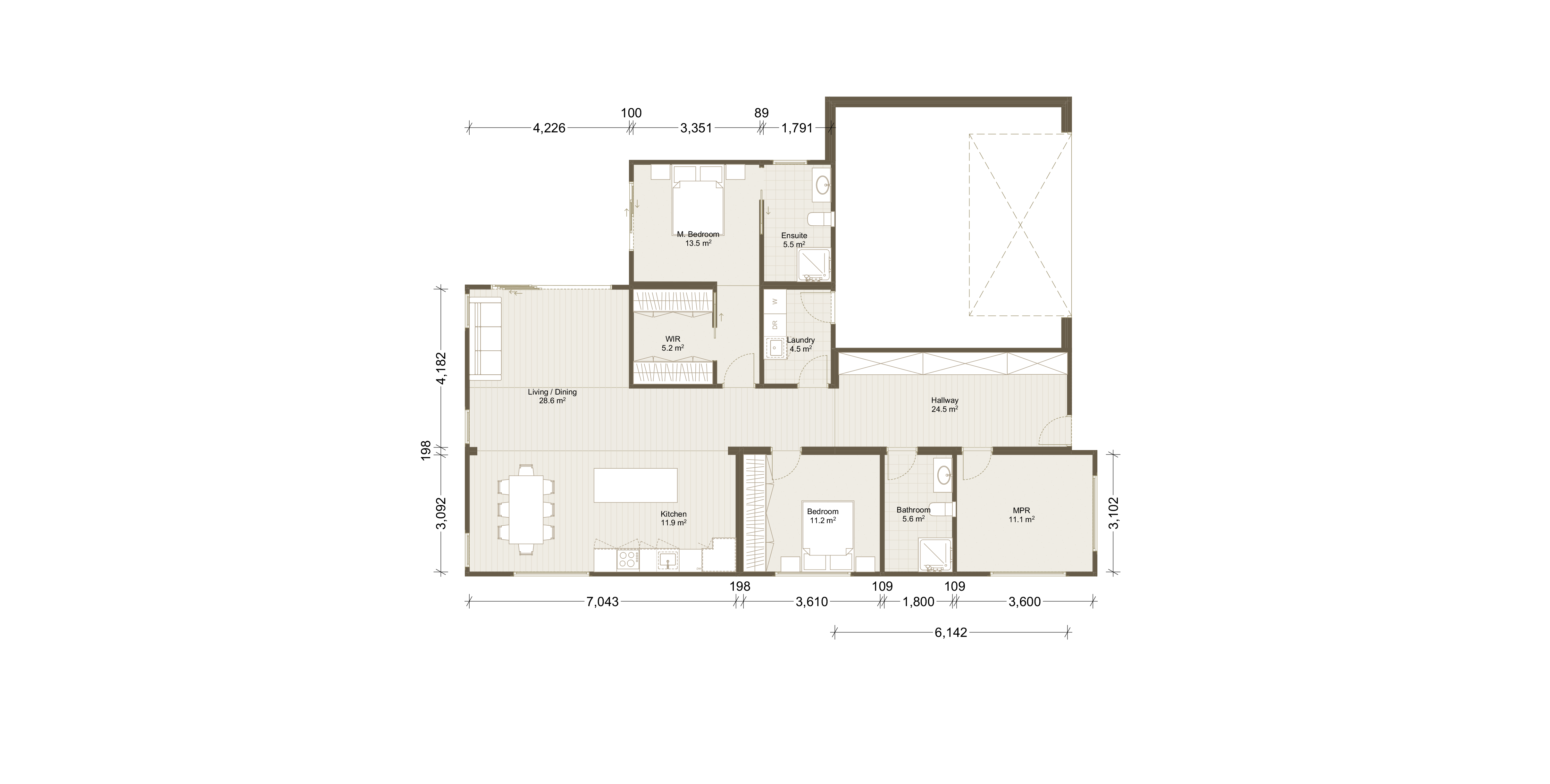 VH09S Option B design plan — standardised floor plan